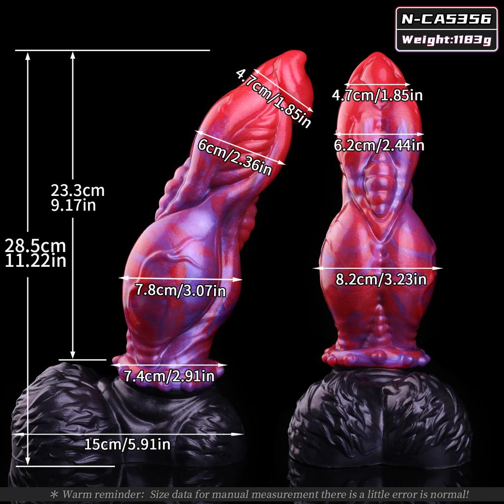 NNSX Big Dog Knot Dildo With Strong Suction Cup Anal Plug G-Spot & Prostate Stimulator Sex Toy for Male Female Pleasure