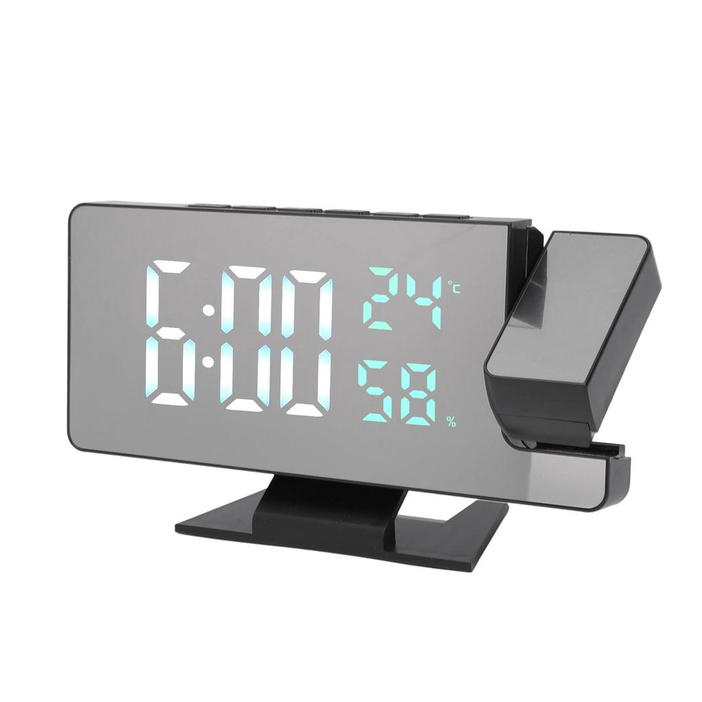 Digital Alarm Clock Large Display LED and Mirror Desk Clock 3 Brightness Levels Modern Electronic Clock for Bedroom