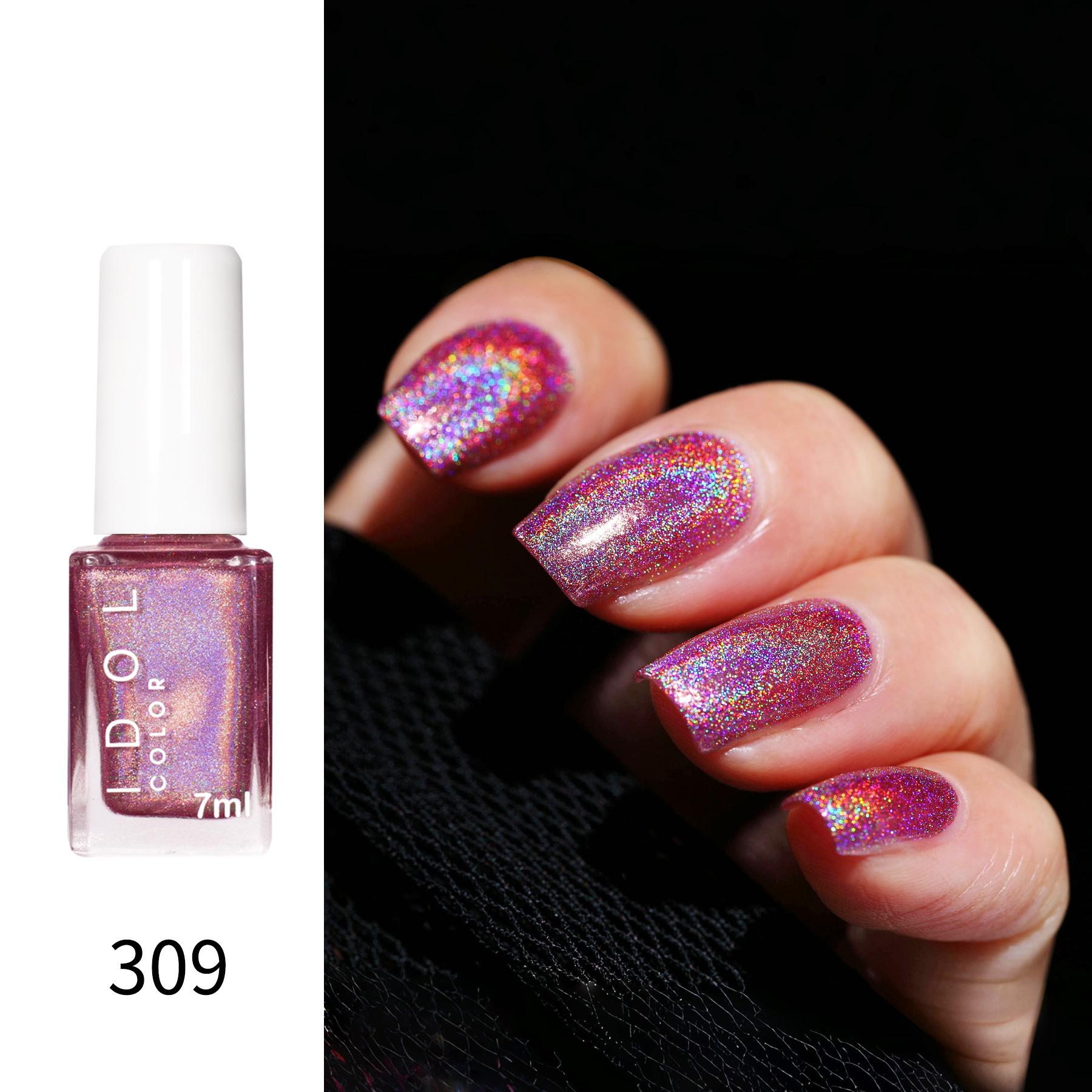 

Лак для ногтей Laser Nail Polish No-bake, долговечный, не отслаивается, быстросохнущий, Flash Diamond, лак для ногтей с блестками