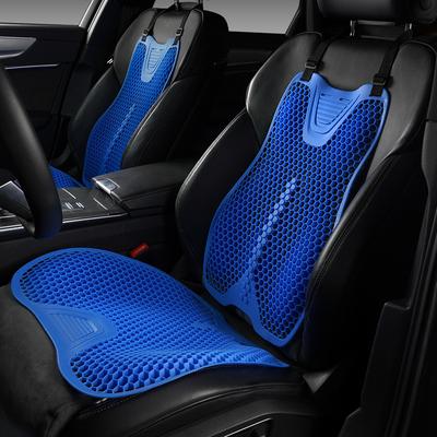 Almofada de Assento de Silicone 4D para Carro, Adequada para Todas as Estações, Antiderrapante, Ventilada, Respirável, Almofada de Assento e Encosto com Massagem.