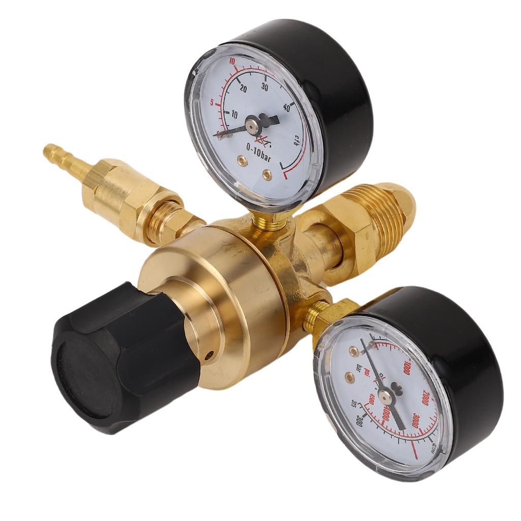 Argon CO2 Gasregler mit 6,6FT Schlauch und Manometer CGA580 Eingang 5818unf Ausgang 0315BAR