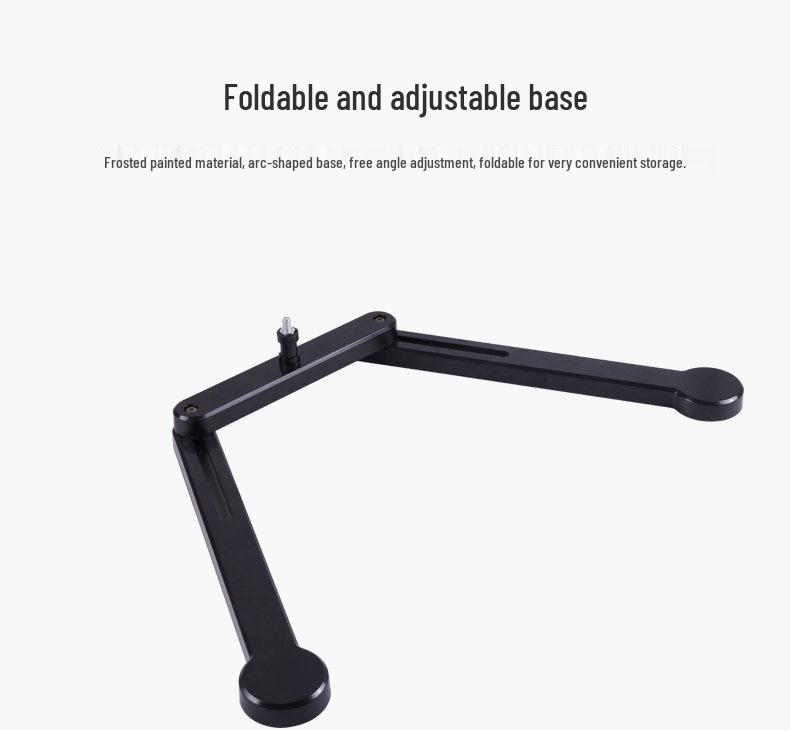 Rotating Floor-Standing Tripod with Fill Light for Mobile Live Broadcasting and Selfie