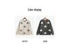 Plus Size Women's Star Embroidered Color Block Sweater - Winter 2025, Loose Knitwear for Chubby Girls