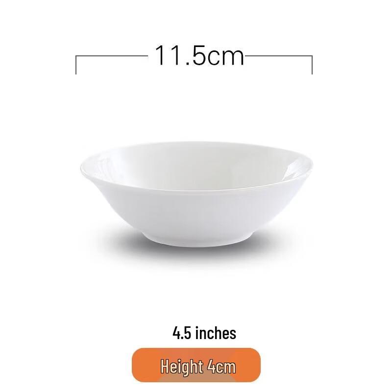 Sweet Elegance Pure White Microwaveable Ceramic Multi-Purpose Bowl