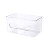 Acrylic Wall-mounted Tissue Box Punch-free Bathroom Toilet Face Towel Roll Paper Multi-functional Storage Roll Holder