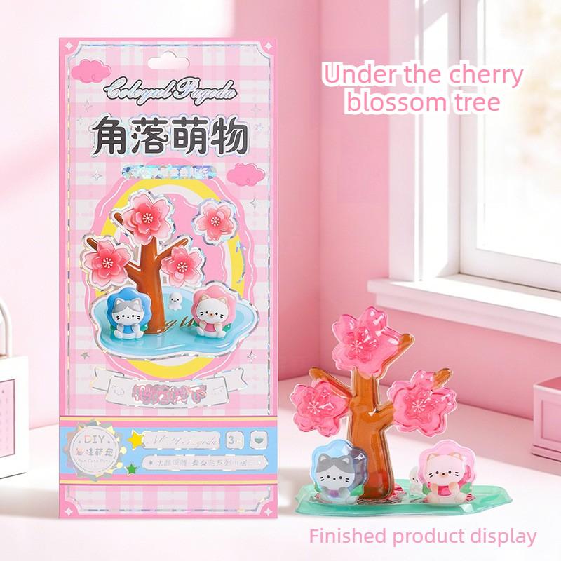 3D Crystal Stickers Cute Relief Stickers Fun Stacking Series Children's Toys Exchange Stickers Stationery School Office Supplies