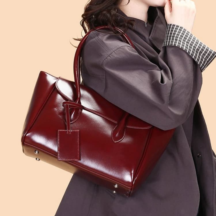 Simple tote bag women's versatile shoulder handbag
