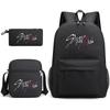 School Bag, Peripheral Printing Three-piece Set, Student School Bag, Backpack, Messenger Bag, Pencil Bag.