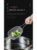 Large Japanese Stainless Steel Mesh Colander Spoon for Noodles, Dumplings, and Hot Pot