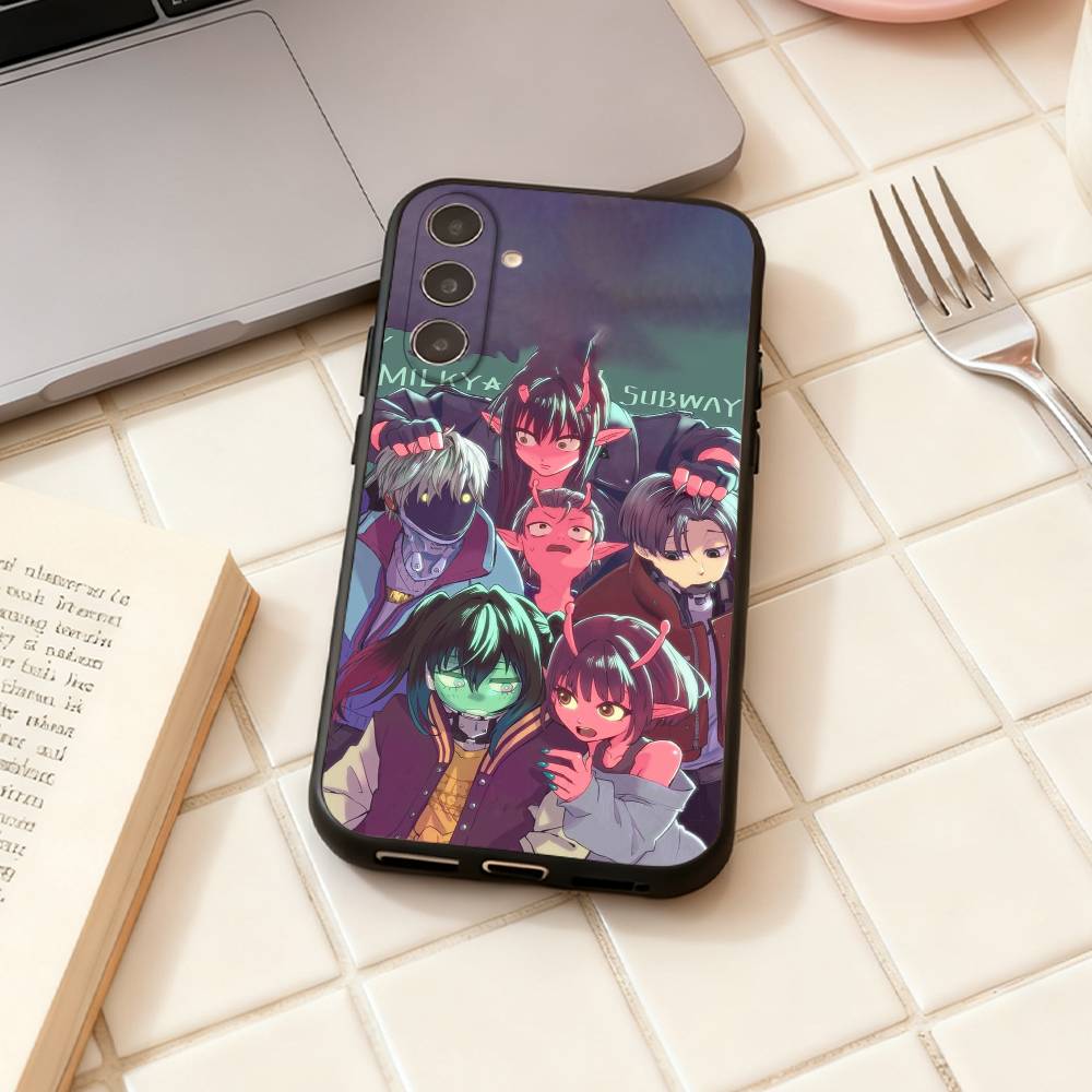 Anime M-Milky S-Subway  Phone Case For Samsung Galaxy A73,A72,A71,A70,A53,A52,A51,Others Soft Black Shell