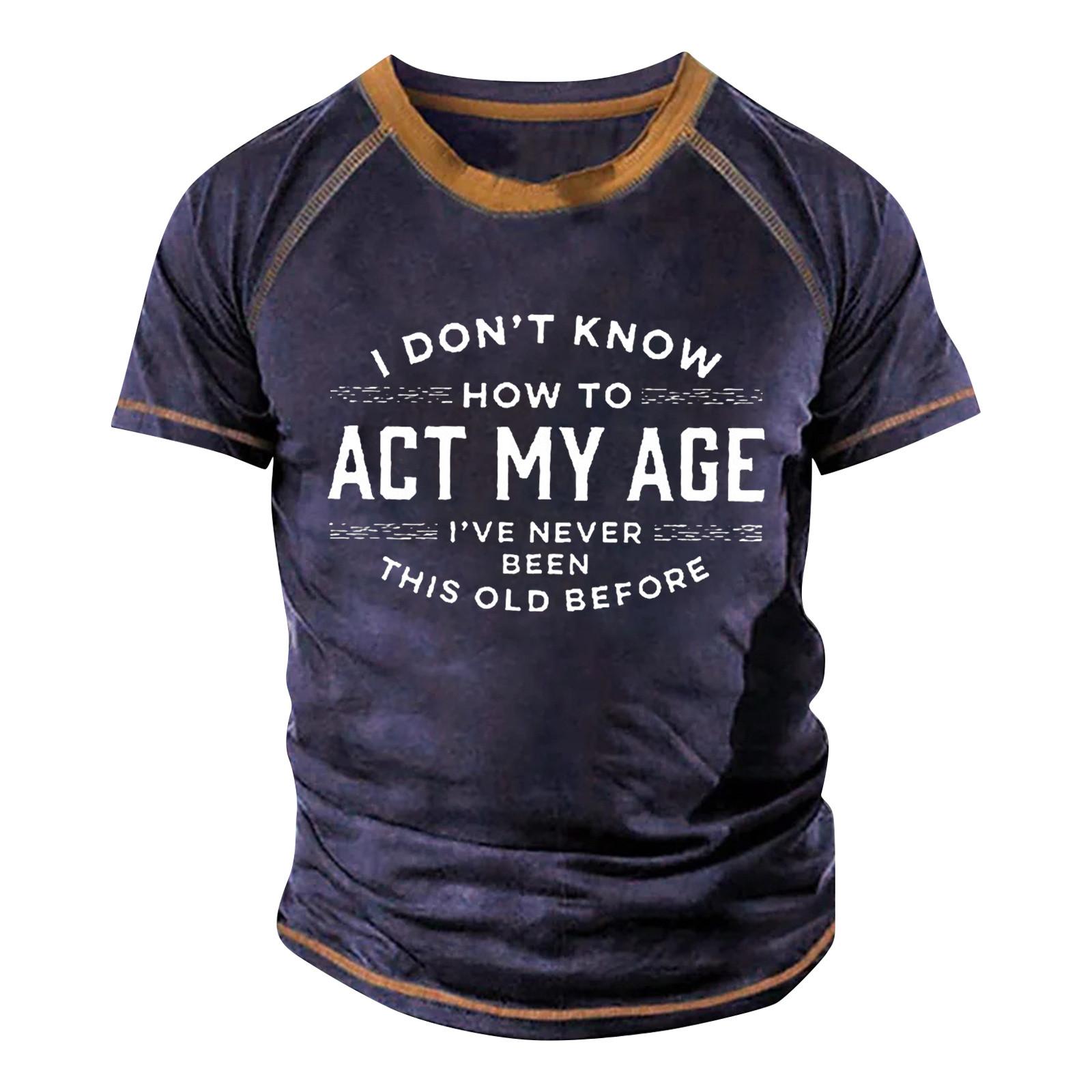 Мужская футболка реглан в стиле ретро с коротким рукавом и круглым вырезом с буквенным — фото 9