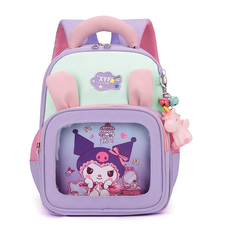 Children's schoolbag 3-6 years old Kindergarten children's backpack Boys and girls cartoon high-value spine protection anti-skid buckle schoolbag