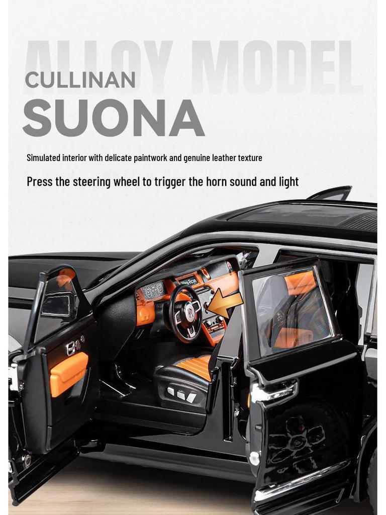 Rolls-Royce Cullinan Model Toy Car with Openable Doors - Perfect Gift for Boys On Valentine's or Children's Day.