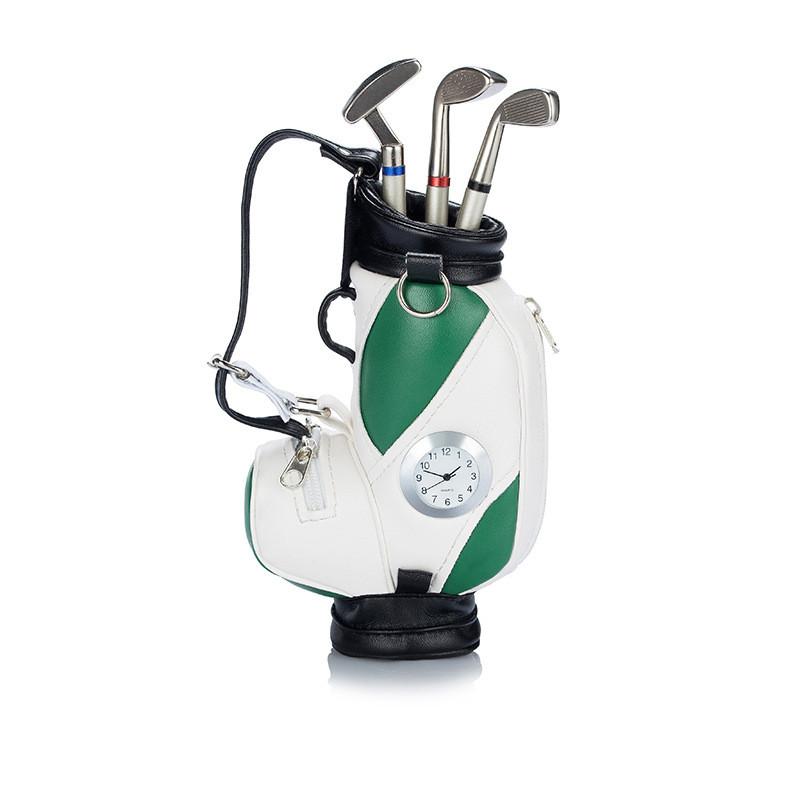 Golf Ball Shape Pen Holder With Zinc Alloy Material For Office Desk Decor And Gift