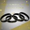 Sratte 30 Pcs VIP Bracelets VIP Silicone Wristbands for Events Black Bracelets Elastic Wristbands for Party Club Bar Men Women