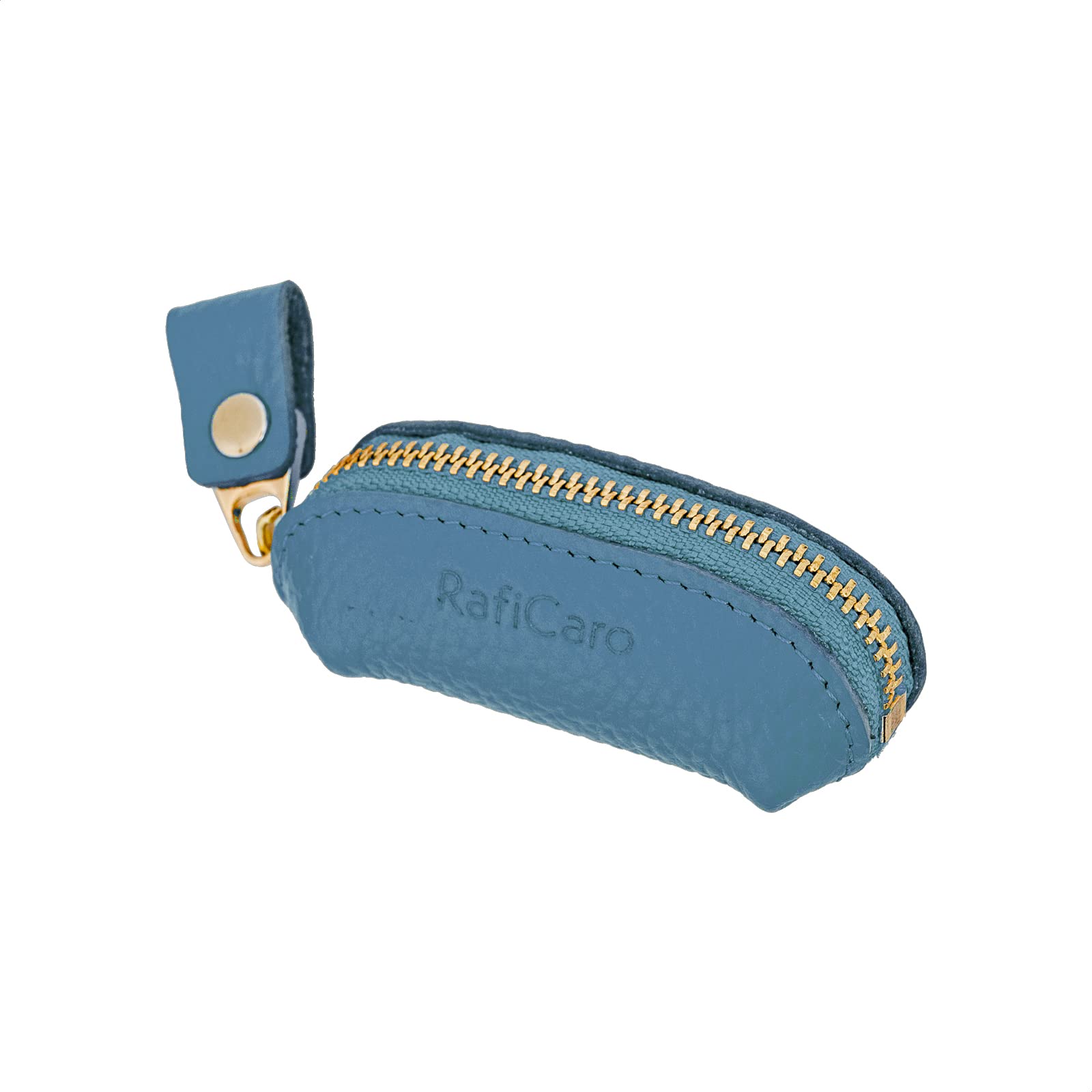 

[RafiCaro] Настоящая кожаная монетница, пенальчик для печатей, кошелек для мелочи, компактный, маленький, мягкий кожаный мешочек, маленький размер, синий