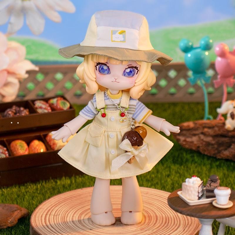 

COME4FREE 1/12 BJD Doll Clothes Daily Series Cloudy to Sweet Dress Outfit Set for OB11 Clothes