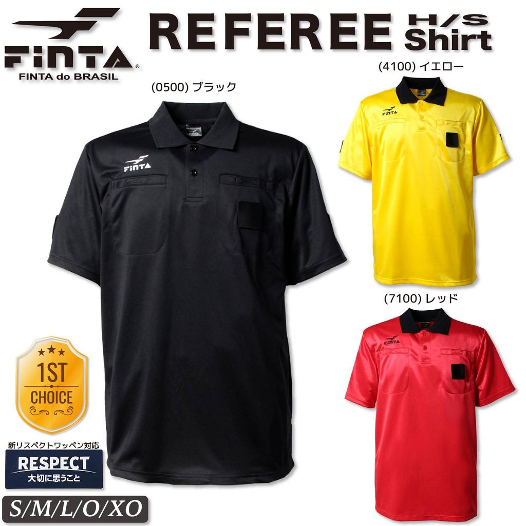[FINTA] FINTA Soccer Futsal Referee Short-Sleeve Shirt FT5978 (0500) Black Size O