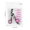 Eyelash Curler with Silicone Pad Eyelash Partial Curling Aid Beauty Tool Portable Stainless Steel Wi