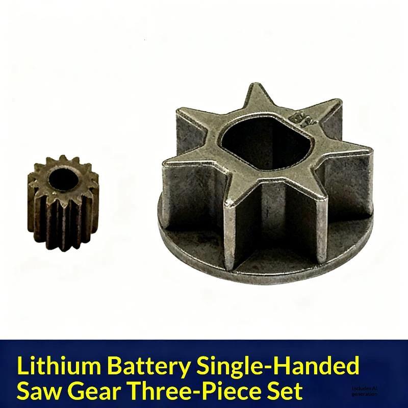 3Pcs Large Gear for 4"/6" Mini Electric Chainsaw - Single Hand Li-Ion Chainsaw Felling Saw Replacement DIY Accessories