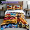 3pcs Duvet Cover Set (1*Duvet Cover + 2*Pillowcase, Without Core), Dragon Ball Print Bedding Set, Bedroom Decor, All‑Season, Gift