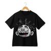 Y2K Cartoon Grafik T-Shirt mit großem Gesicht – Gothic Streetwear Hip Hop T-Shirt
