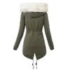 Warm Winter Women Plus Size Faux Fur Hooded Long Coat Thicken Fleece Fashion Parka Jacket Outwear