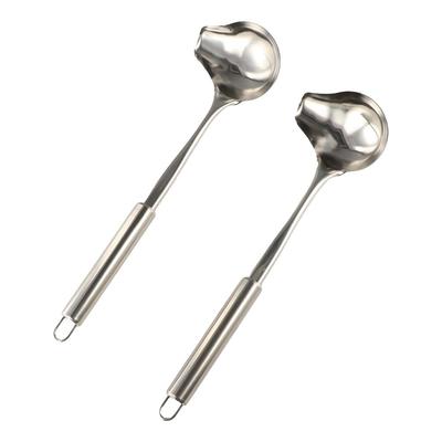 Duck Mouth Shaped Hot Pot Soup Spoon Stainless Steel Tableware Scoop Sauce Tool Oil Spoons  Soup
