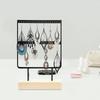 24 Holes Elegant Metal Jewelry Storage Rack Earrings Necklace Display Stand   for Home