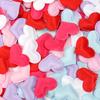 50Pcs/lot Love Shaped Sponge Petals 3D Fabric Clothing Home Decor Cloth Patches for Sewing Party Wedding Decoration Accessories