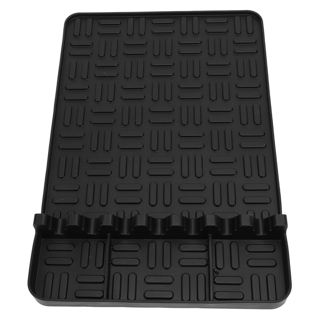 Silicone Griddle Tools Mat Heat Resistant Washable Reusable Soft Flexible Silicone Grill Side Shelf Mat for Baking Grilling Camping