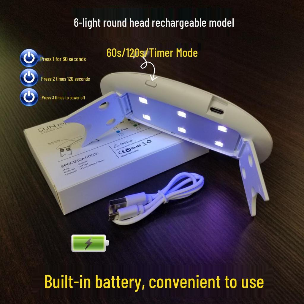 Fast UV Nail Polish Gel Curing LED Lamp with Light Therapy