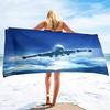 Aereo Stampato Leggero Sottile Asciugamano da Spiaggia Sovradimensionato Extra Large Asciugamani Senza Sabbia Asciugatura Rapida Viaggio Campeggio Accessori da Spiaggia