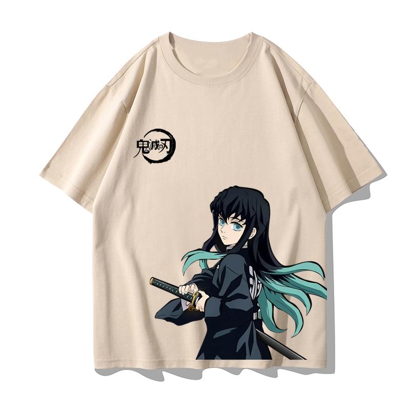 

A Short-sleeved Student T-shirt for Boys in the Anime Demon Slayer: Kimetsu No Yaiba Featuring the Character Tsukuro Asakazu 4XL