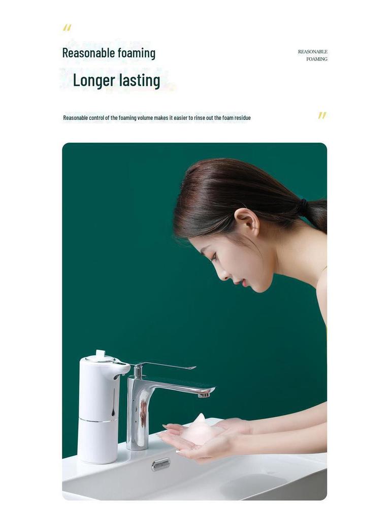 Rechargeable Smart Foam Soap Dispenser for Hands and Mobile Devices