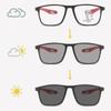 New Trendy TR90 Pochromic Multifocal Reading Glasses 3 in 1 Outdoor Bifocal Sunglasses Sports Anti Blue Near Far Eyeglasses