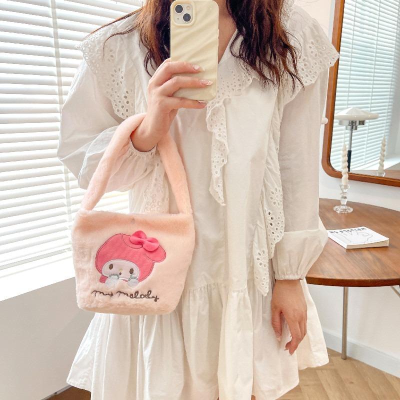 New Grab Machine Doll Toy Bag Cute Handbag Cartoon Bucket Bag Sweet Girl Plush Bag