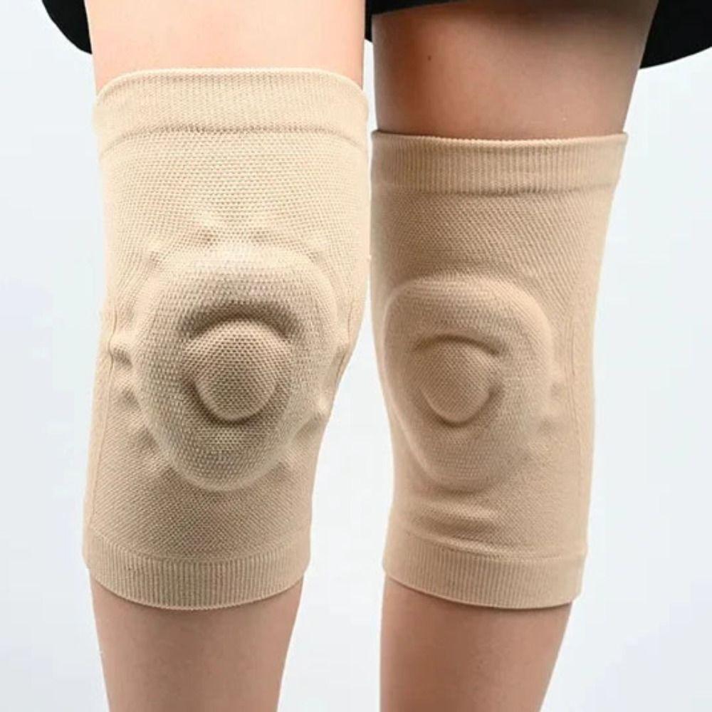 1 Pair Thin Knee Protector Pressure Reducing Wrap Pads Fitness Dance Skating Sports
