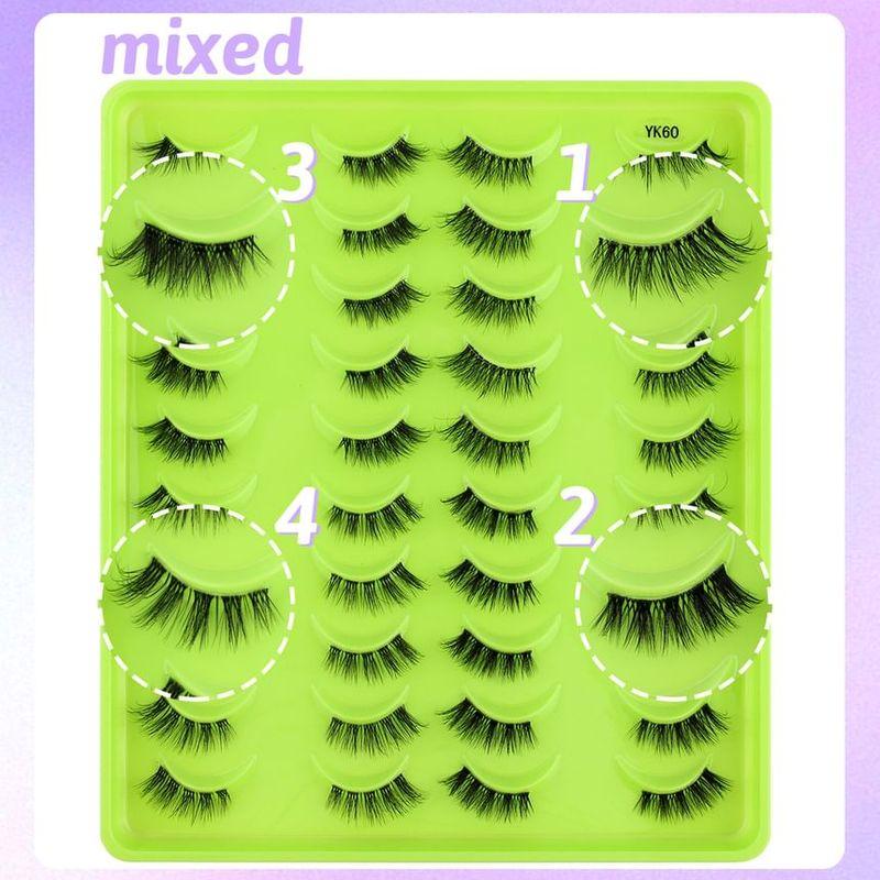 Lashie - Natural Half Multipack False Eyelashes (Various Designs)
