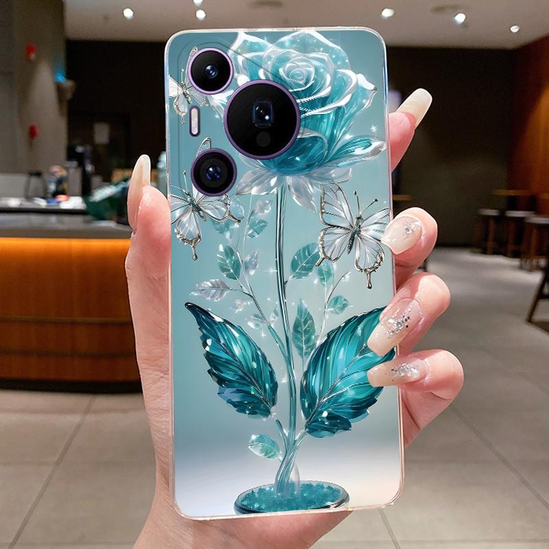 

Чохол для телефону Huawei Pura 70 Pro+ 70pro Метелик Захисний корпус Huawei Pura 70 Pro Plus Прозорий м який силіконовий TPU чохол Huawei Pura 70 Pro