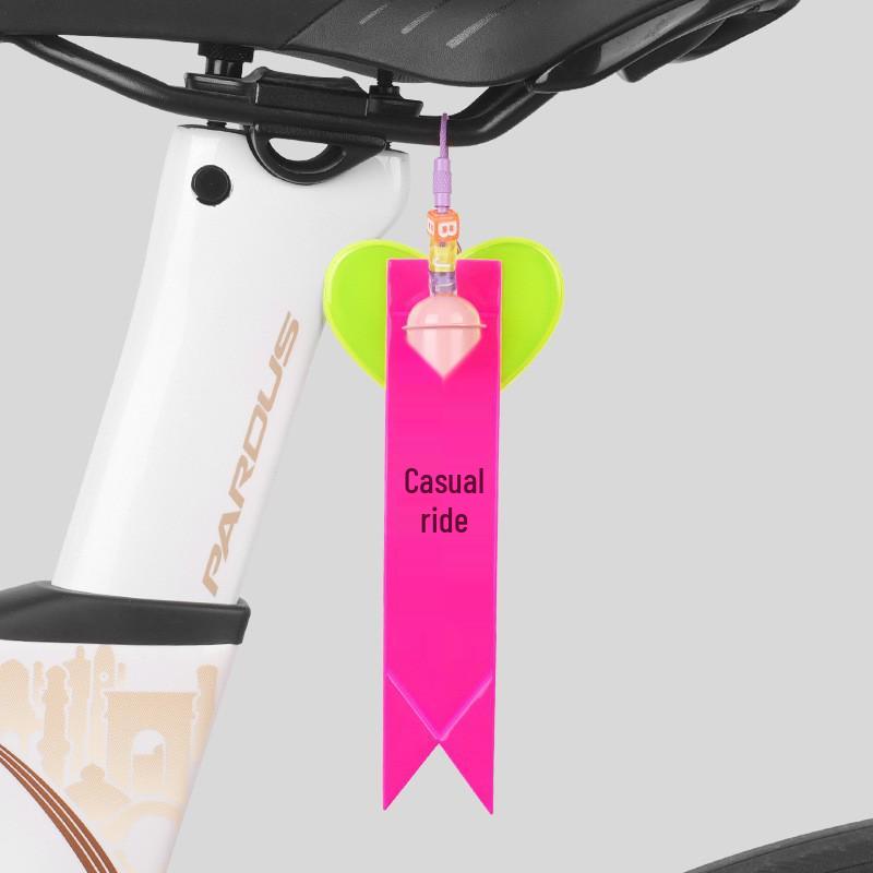 Reflective Bicycle Seat Cushion Streamer - Night Riding Safety Ornament and Backpack Decoration.