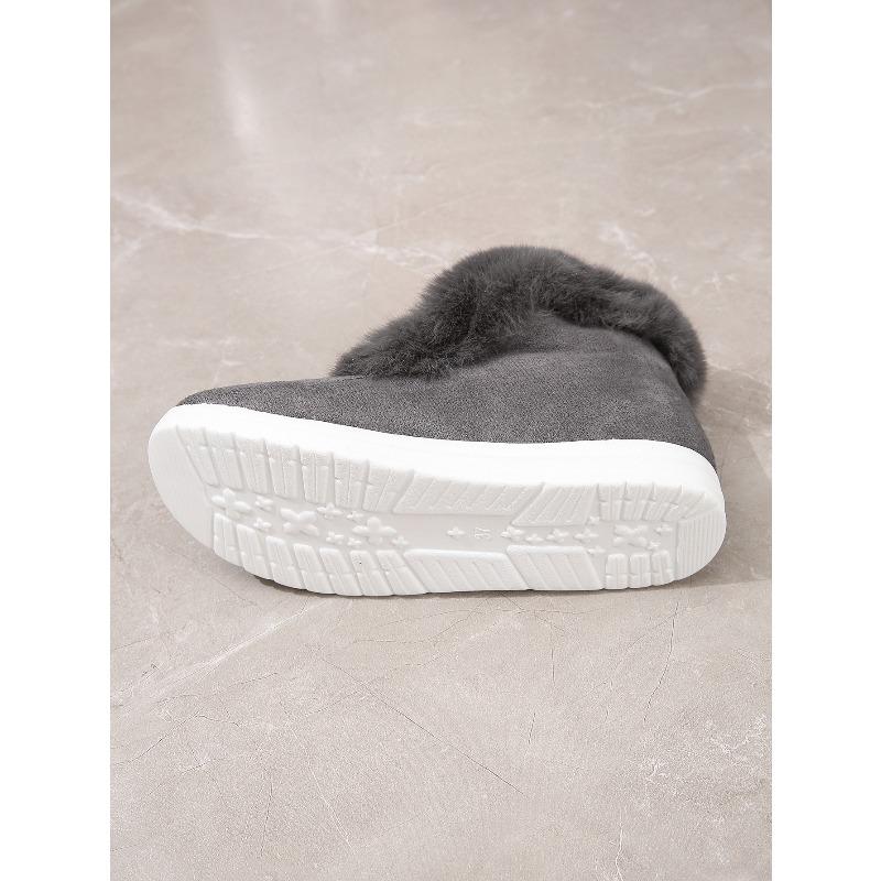 Foreign Trade Autumn and Winter New Large Size Short Tube Wool Snow Boots Women's Cross-border Warm Plush Thickened Wool Cotton Boots