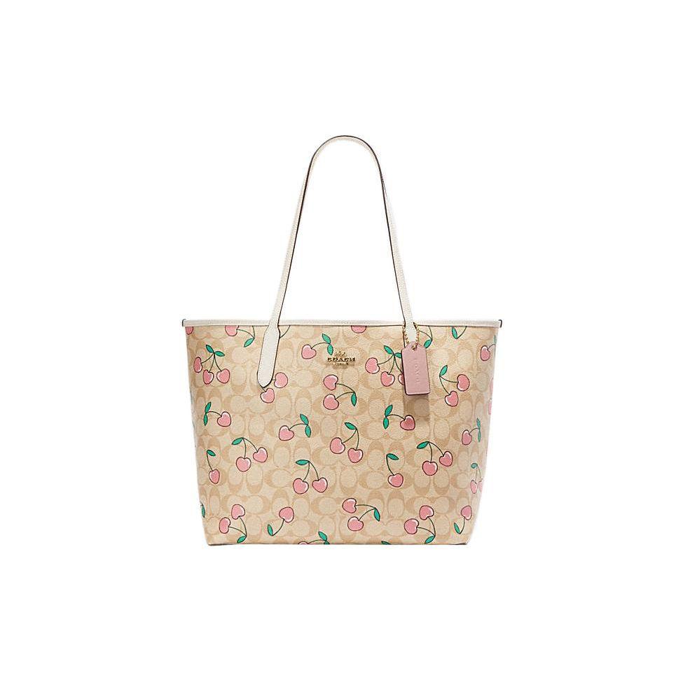 Coach Women's City 33 Classic Monogram Buckle Closure Tote Bag Tote Bags Khaki Cf444-Imot4