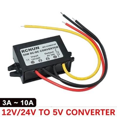 24V To 5V Step Down Converter 12V To 5V DC DC Converter New DC Buck Converter Vehicle Accessories