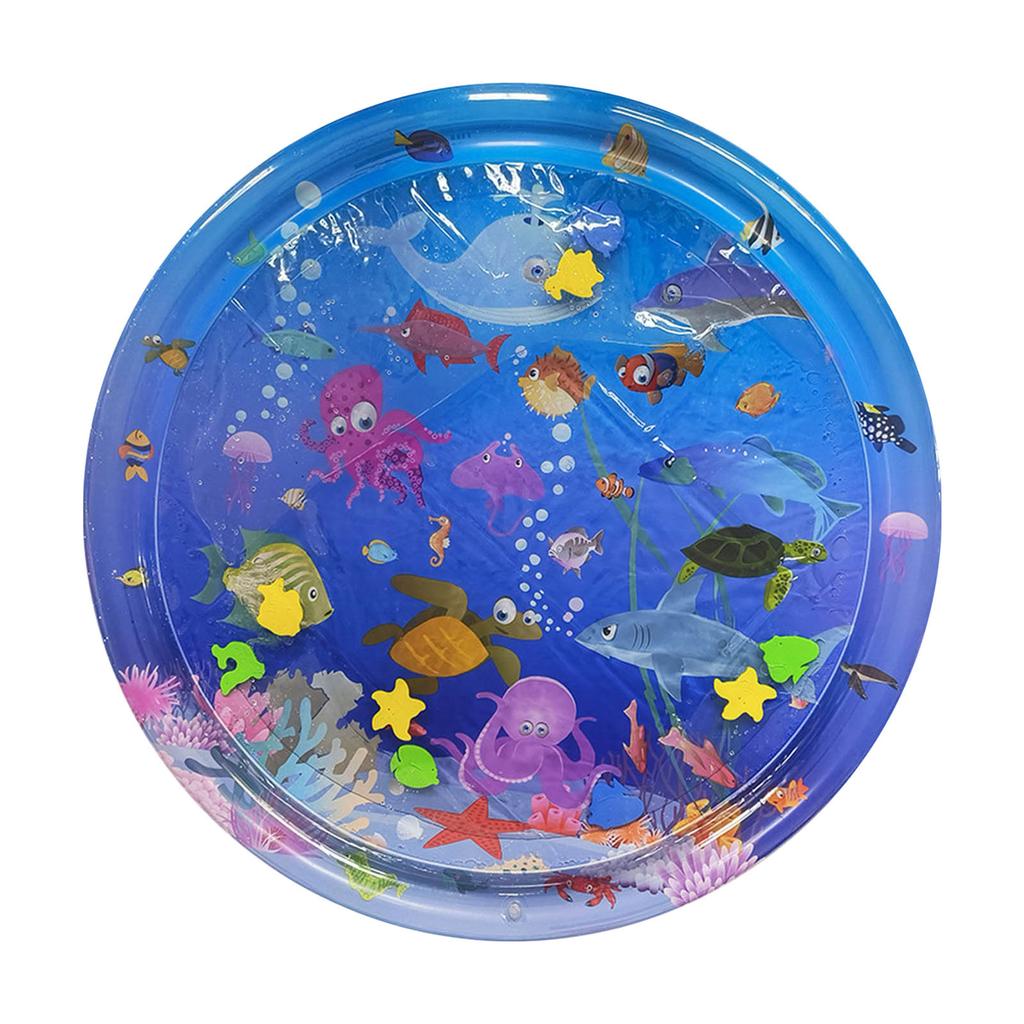 Cats Cooling Mat Napping Pad Dogs Crates Bed Inflatable Bed Lounger Ocean Theme Creative Water Mat