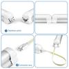 25W LED Shop Light 50CM 1.64FT T8 LED Tube Linkable Aluminium Bar Lamp For Study Garage Workbench Warehouse Cabinet Lighting