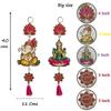 Handmade Shubh Labh Laxmi Ganesh Lotus Hangings, Temple Decoration, Diwali/Ganpati Decor, Lotus Decoration Items, Sohn/Shun/Shoon, Puja Tags