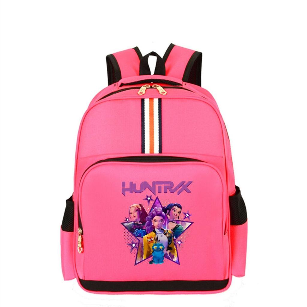 Trend Dämonenjäger Mädchengruppe Rucksack Akademie-Stil Herren und Damen Vielseitig Grund- und Sekundarschüler Großes Fassungsvermögen Schultasche