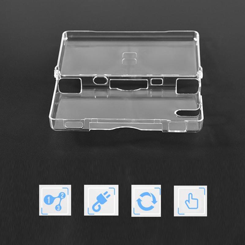 Transparent Game Case Cover Replacement Case Screen Lens For Nintend Ds Lite