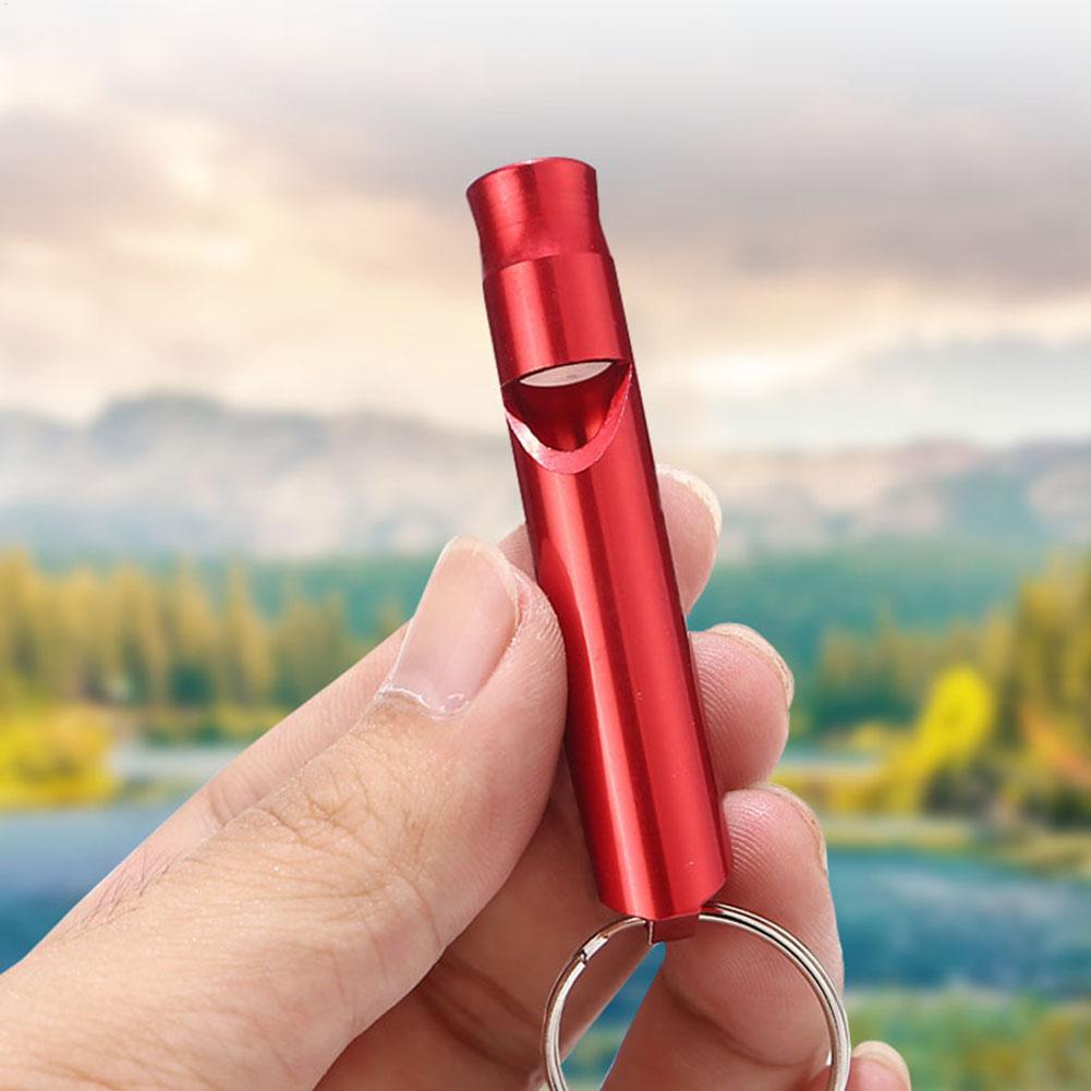 Aluminum Alloy Emergency Whistle Ultralights Safety Survival Whistle For Camping Hiking Outdoor Emergency